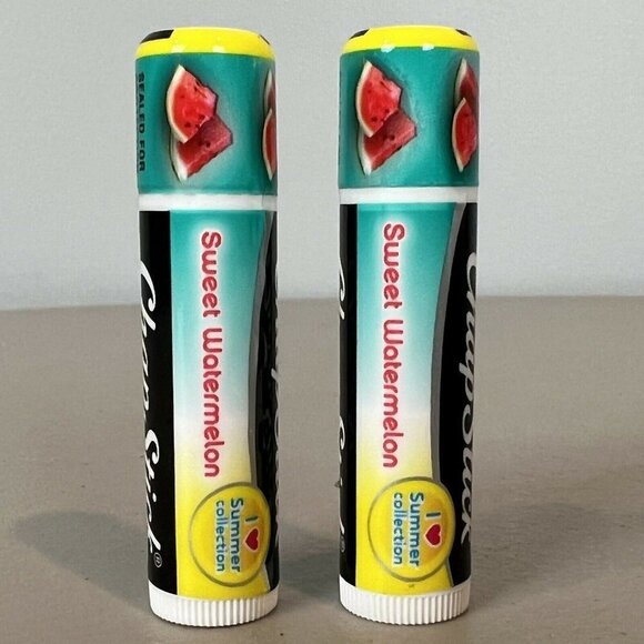 2 Limited Edition SWEET WATERMELON Chapstick Lip Balm Brand New Sealed - Picture 2 of 5